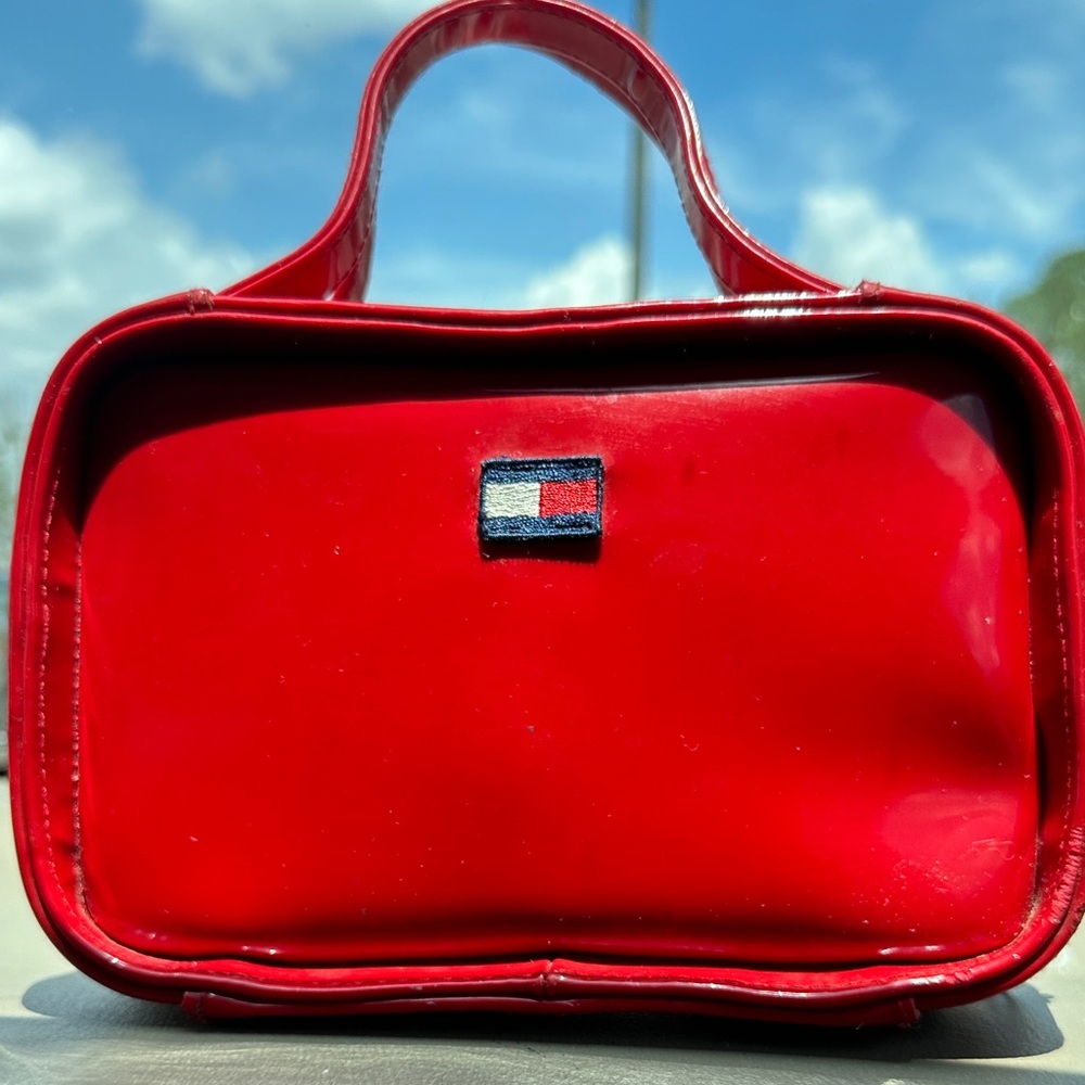 Tommy Hilfiger Glossy Red Handbag